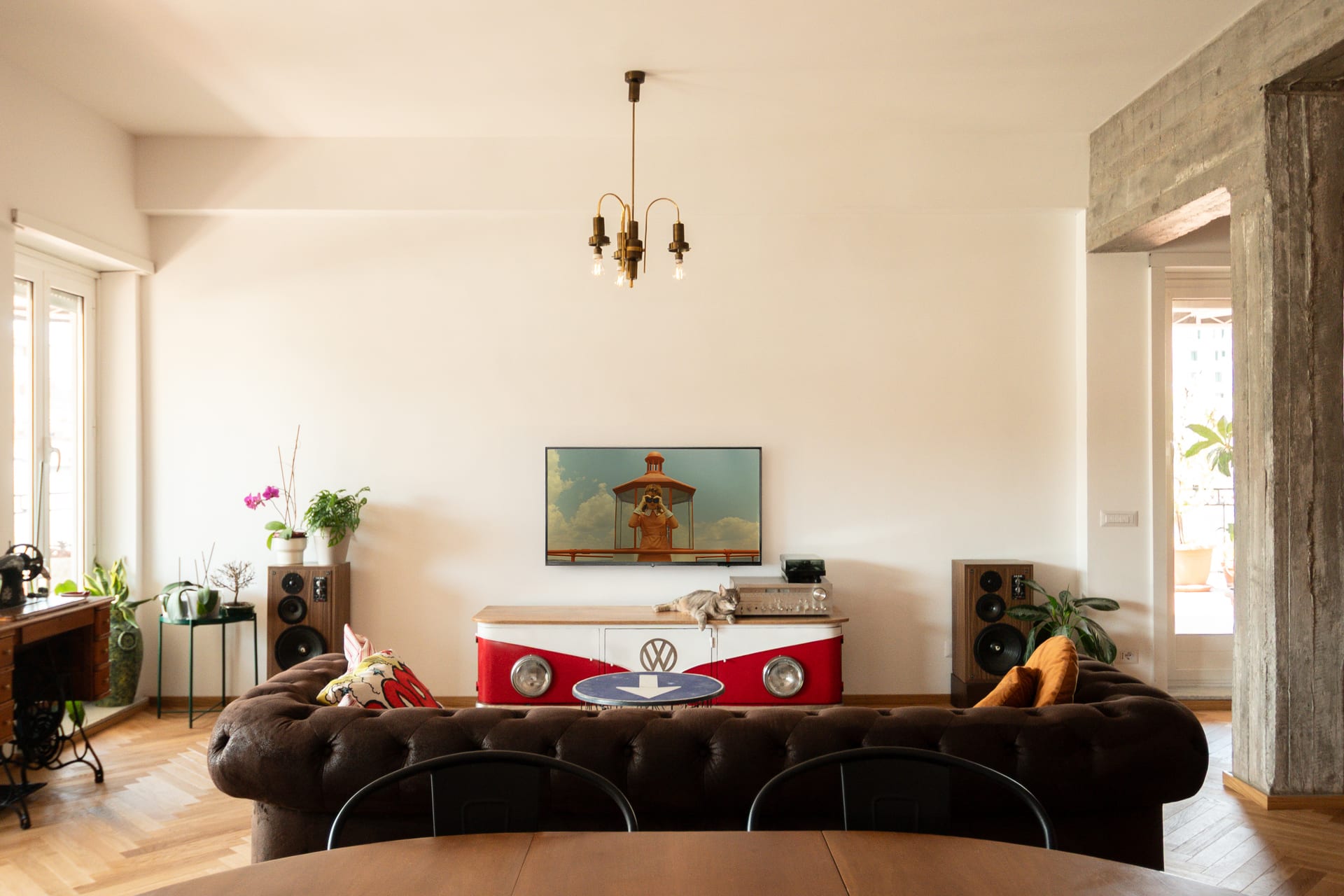 Clitunno, bagno con accenti di colore