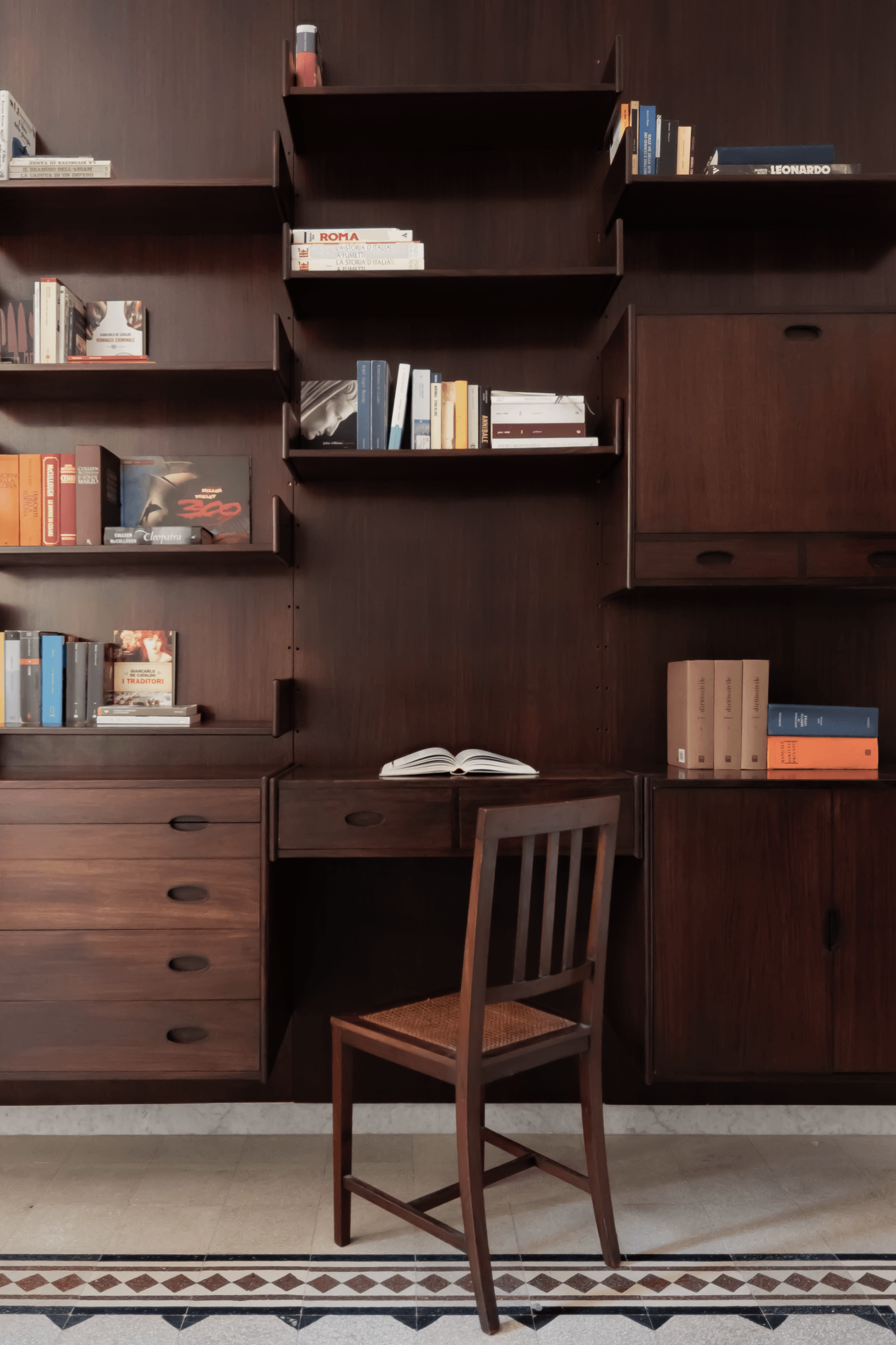 Interno restaurato con finiture eleganti, progetto Parioli - Free Space Factory