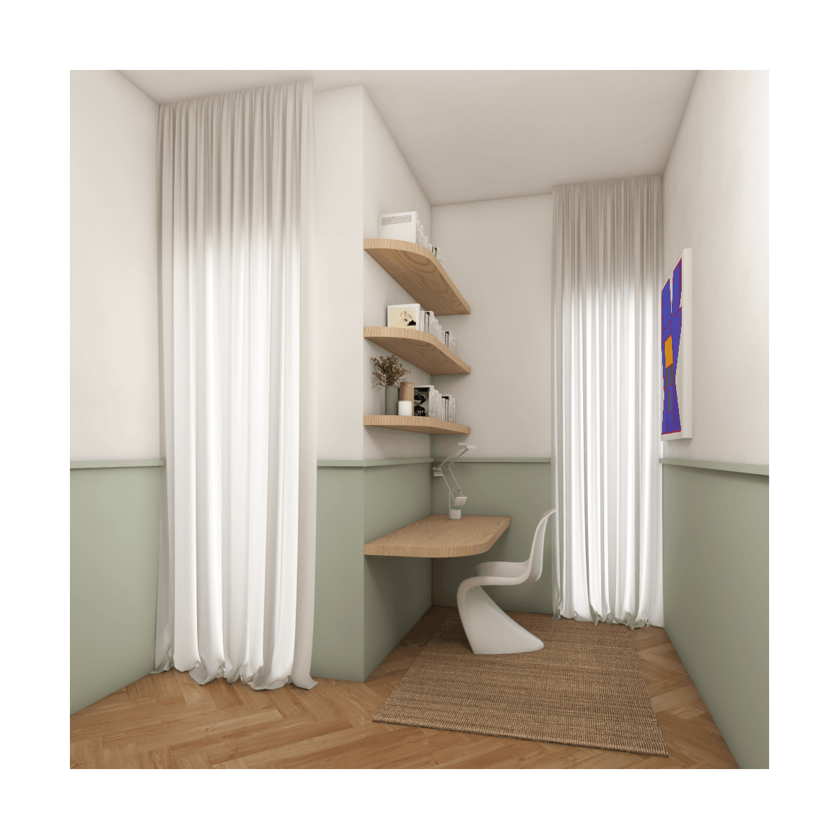 Primavalle, render dello studio