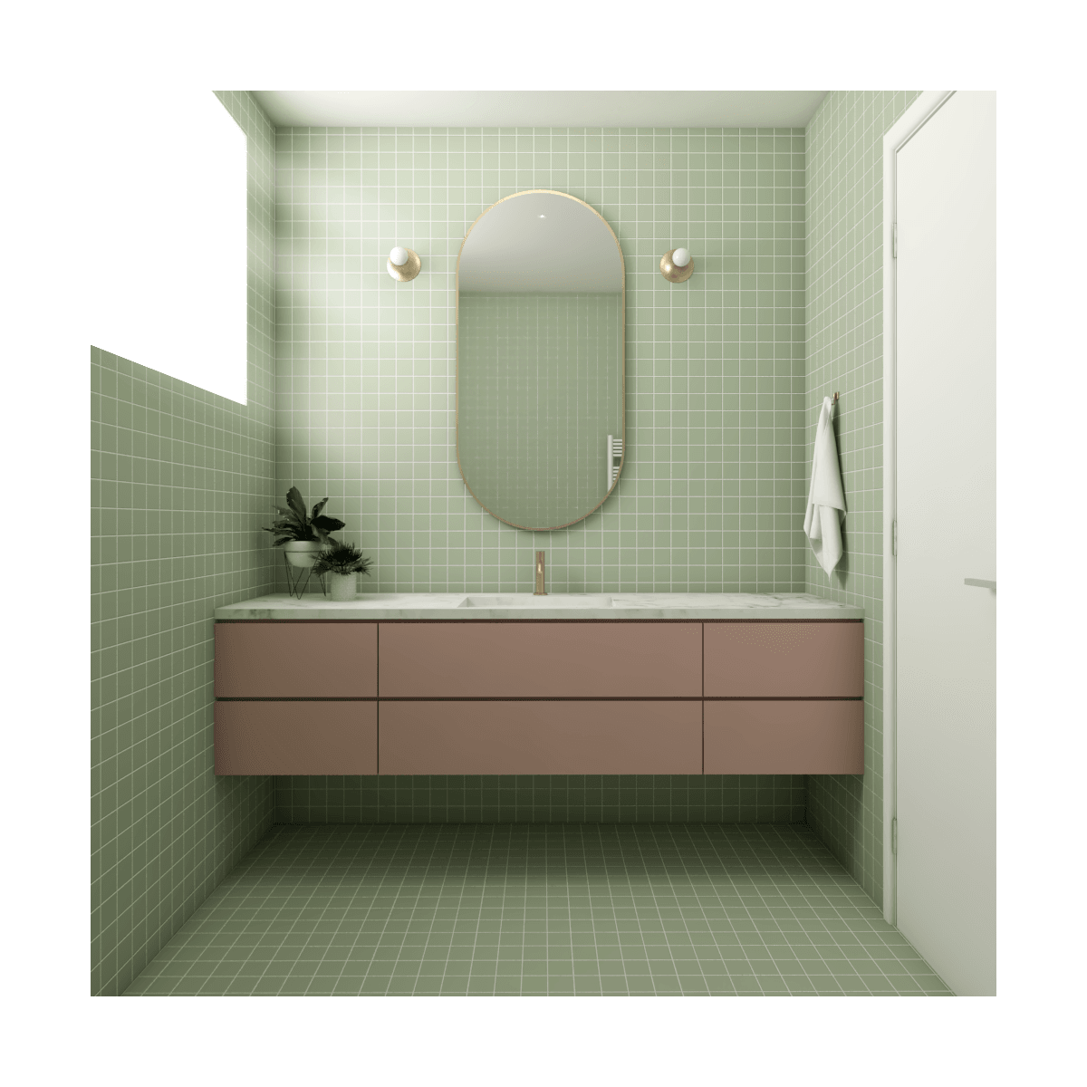 Primavalle, prospettiva bagno